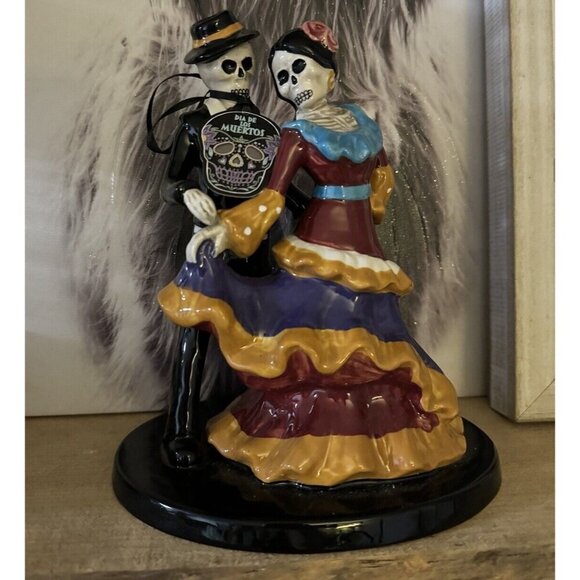 Blue Sky Clayworks Halloween Day of the Dead‎ Dancing Couple Skeleton Figurine - Picture 11 of 11